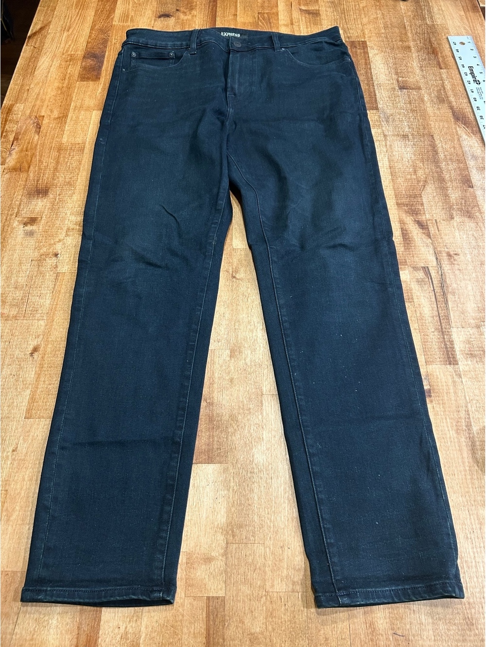 Express Athletic Slim Black Jeans Size 33x32